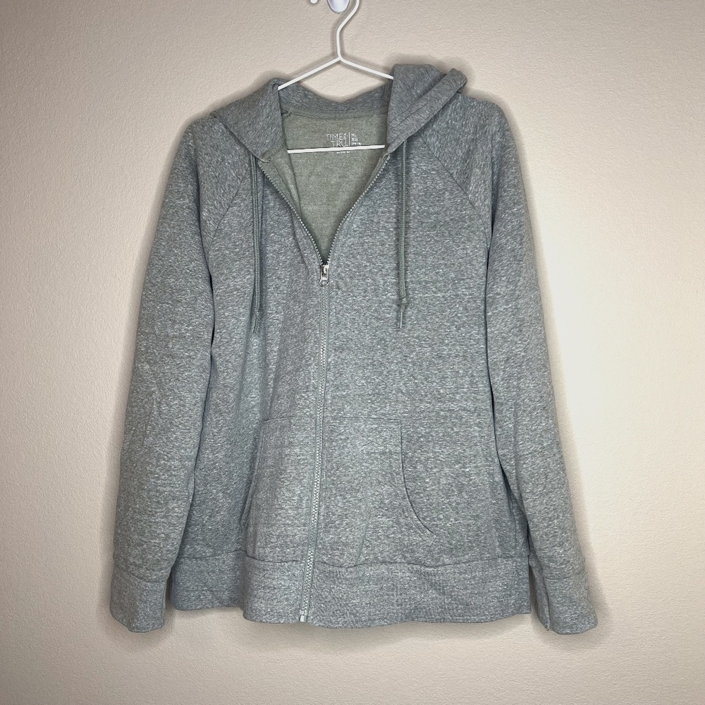 Time and Tru zip up fleece hoodie